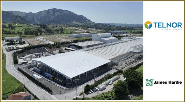 TELNOR GLOBAL ENERGY cierra un acuerdo de colaboración con la multinacional JAMES HARDIE TELNOR GLOBAL ENERGY cierra un acuerdo de colaboración con la multinacional JAMES HARDIE